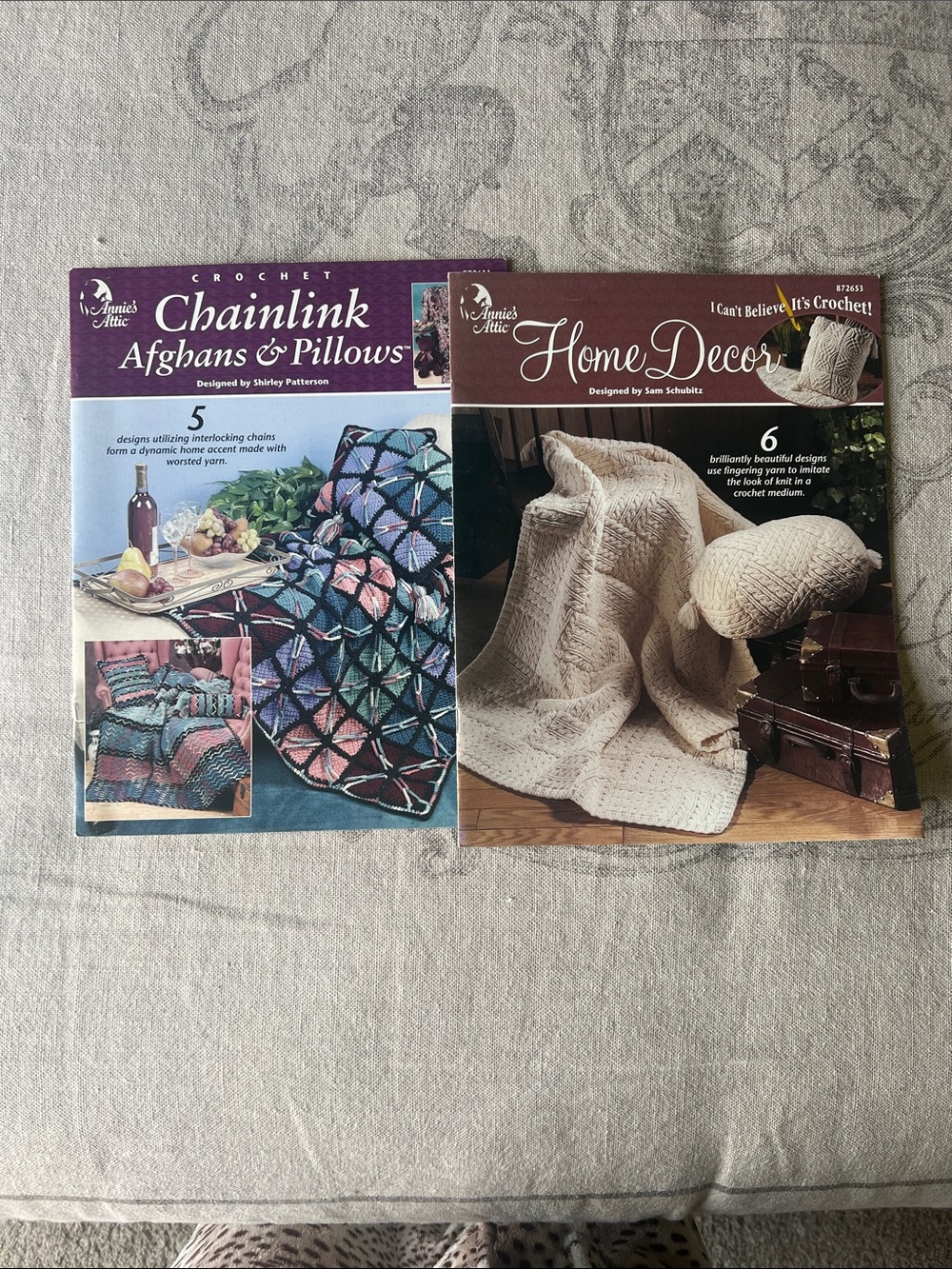 Vintage crochet pattern books